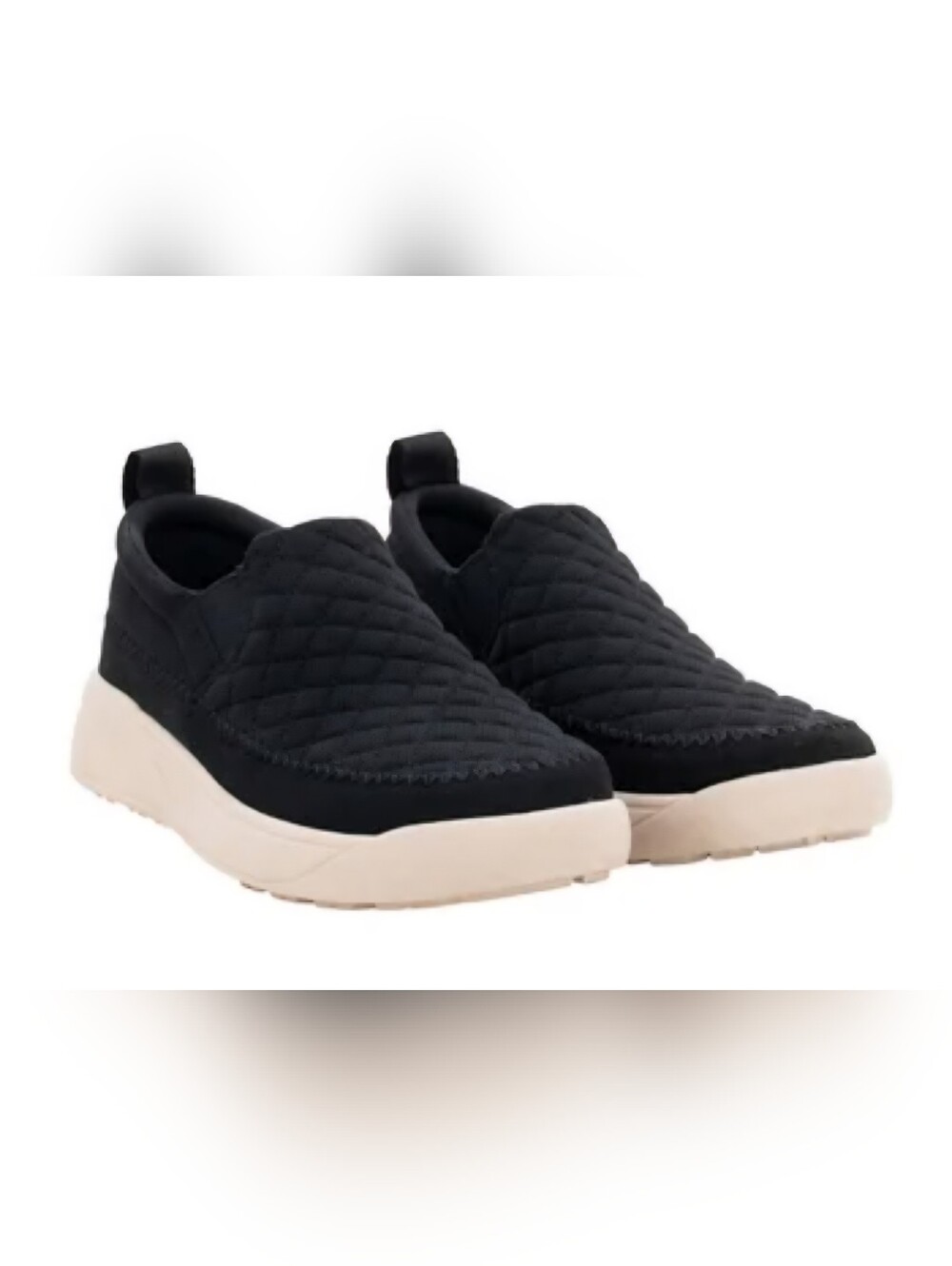Staheekum Quilted Slip-On Sneakers in Black and Cream